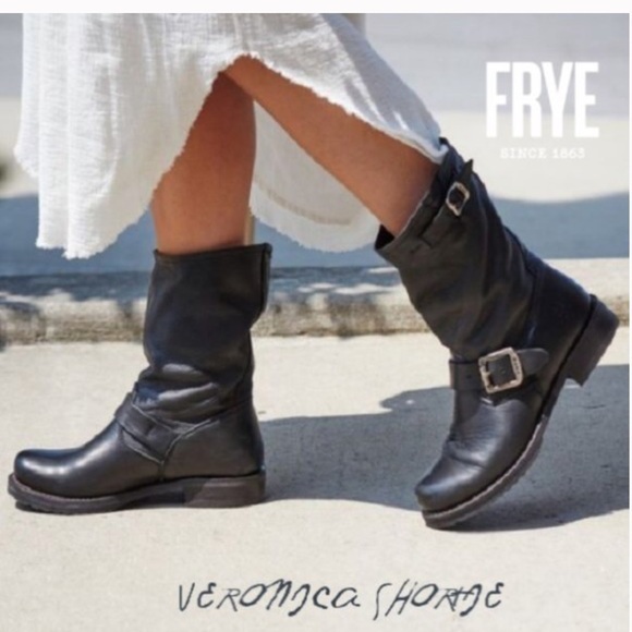 Frye Veronica Shortye Black Boots #6B - Picture 6 of 11